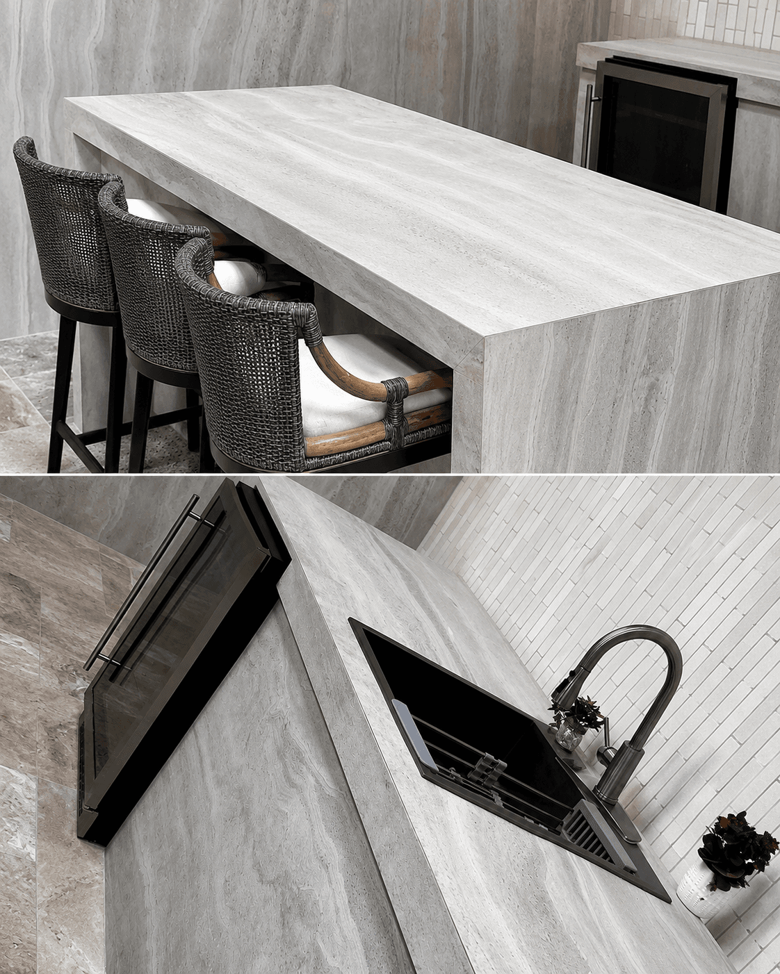 Sleek modern kitchen with minimalistic design